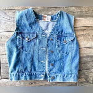 Vintage Denim Vest by Sugar Blues Sz M